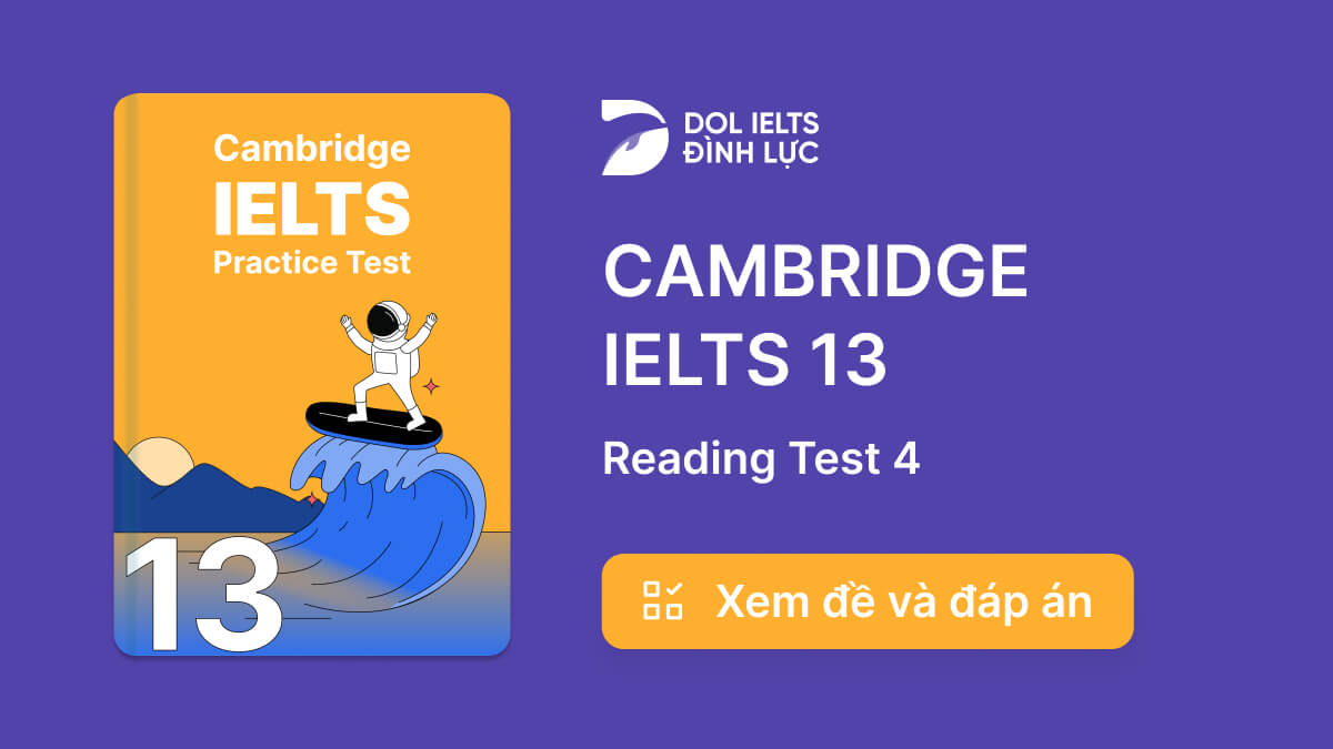 cambridge 13 reading test 4 answers with explanation