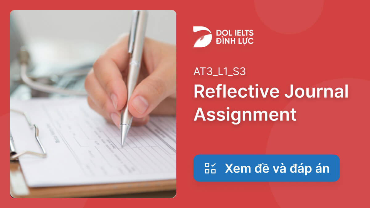 reflective journal assignment ielts listening answers