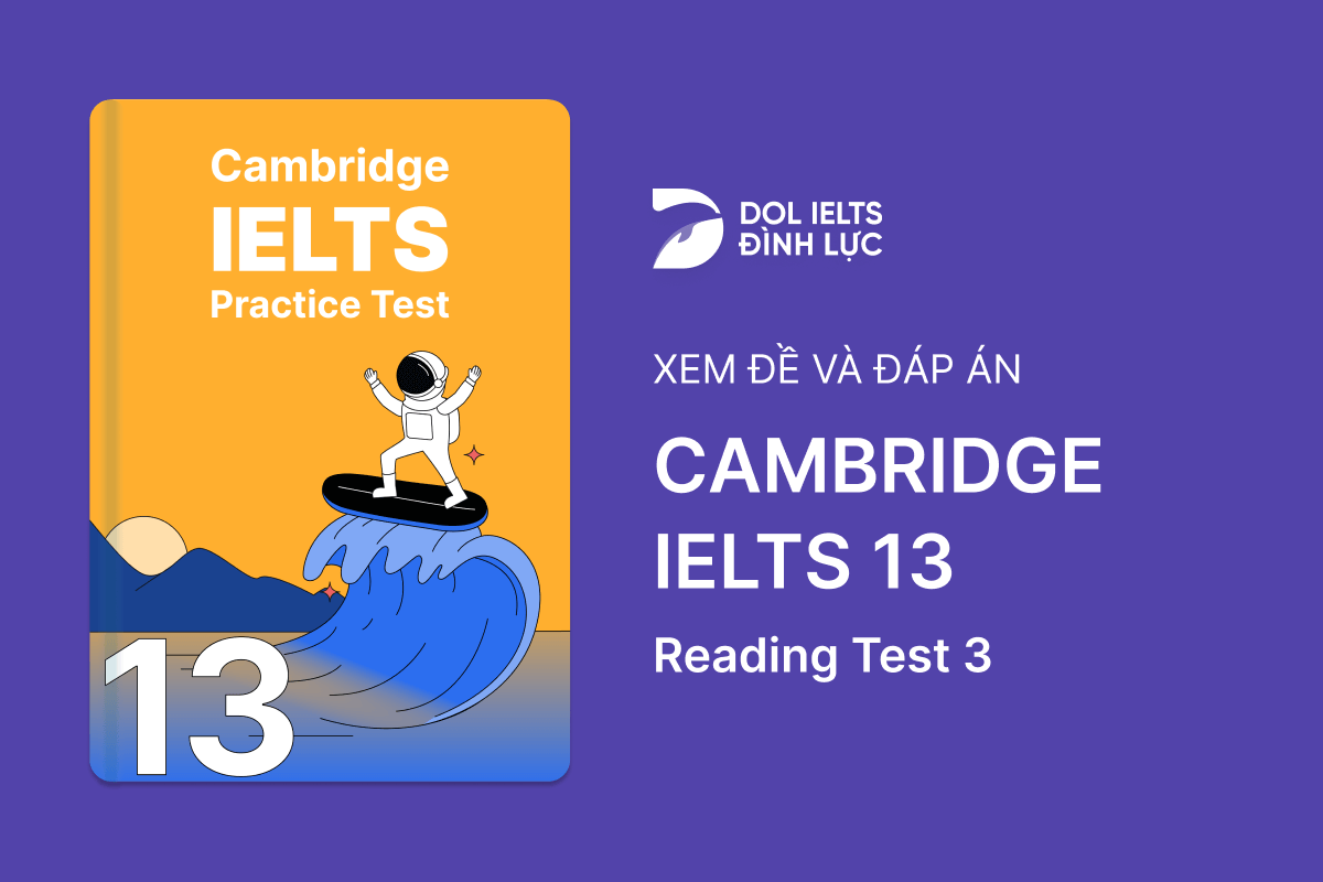 Cambridge IELTS 13 - Reading Test 3 With Practice Test, Answers