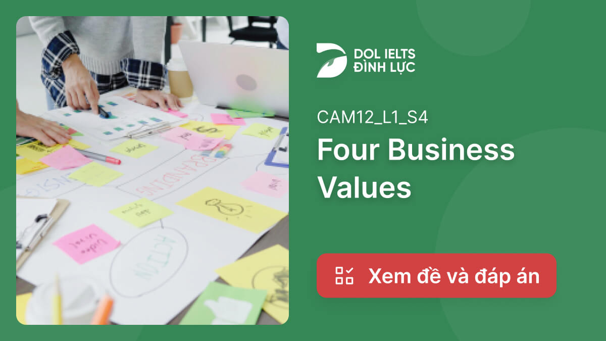 four-business-values-ielts-listening-answers-with-audio-transcript