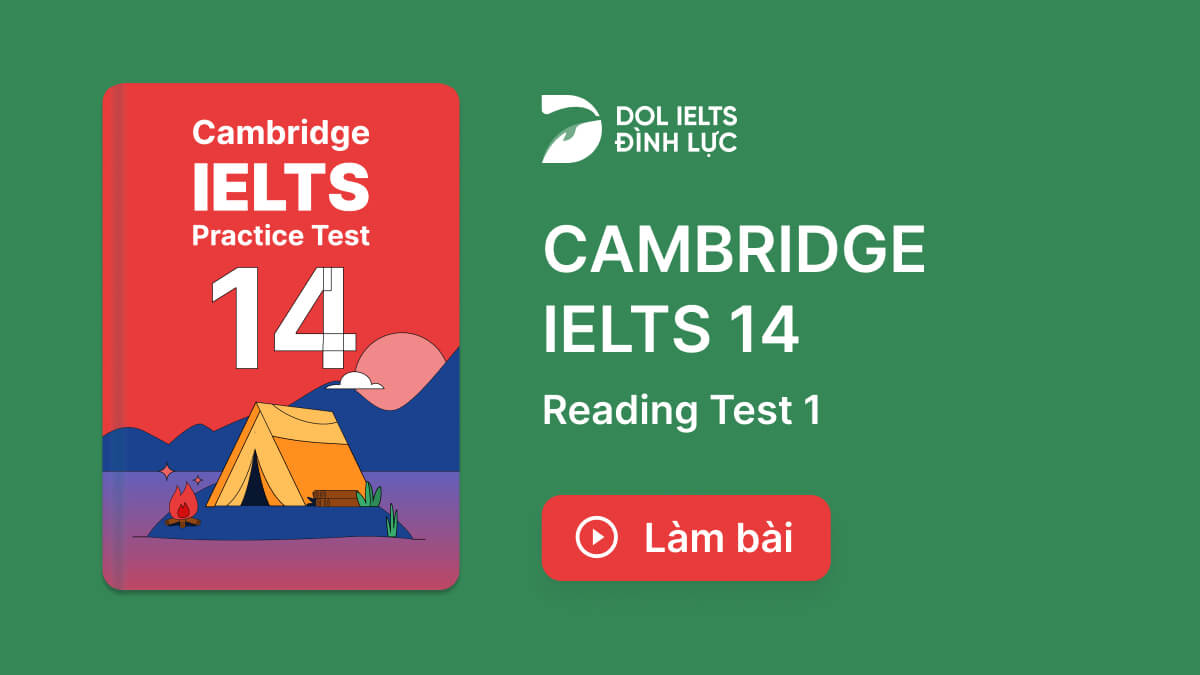 Luyện Tập đề Thi IELTS Online Test Cambridge IELTS 14 - Reading Test 1 ...