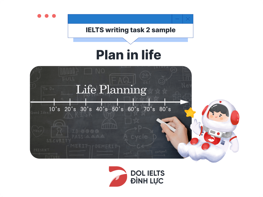 Bài mẫu Writing Task 2 band 8 chủ đề Plan in life