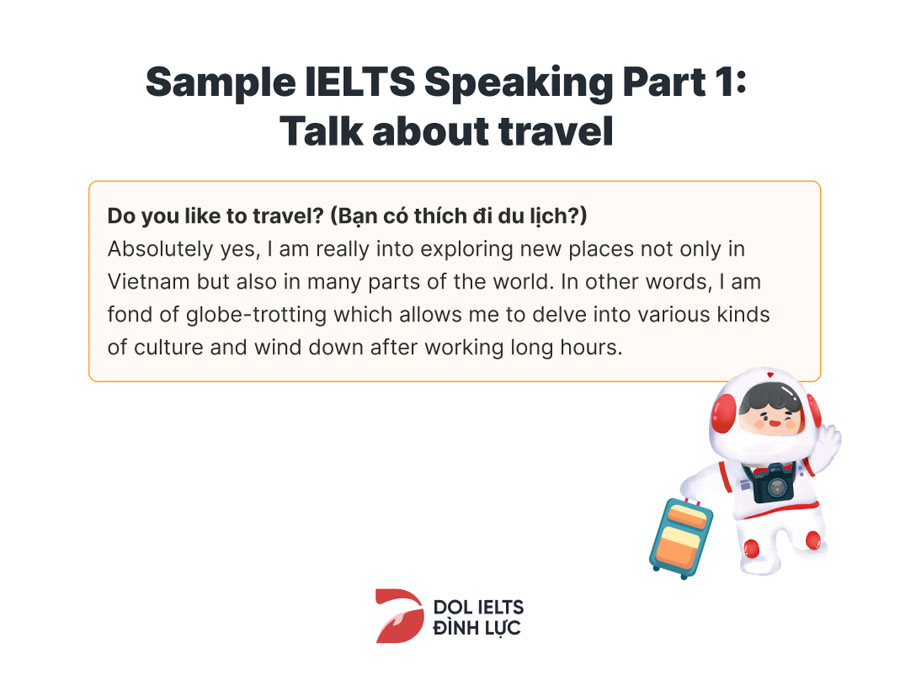 Talk About Travel – IELTS Speaking Sample & Vocabulary