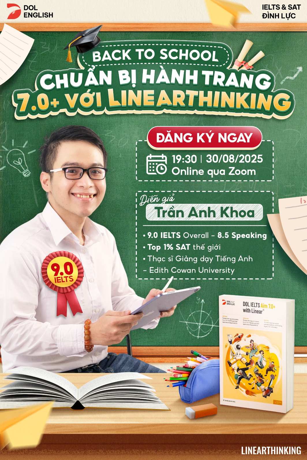 Mở đơn đăng ký workshop IELTS miễn phí tháng 8