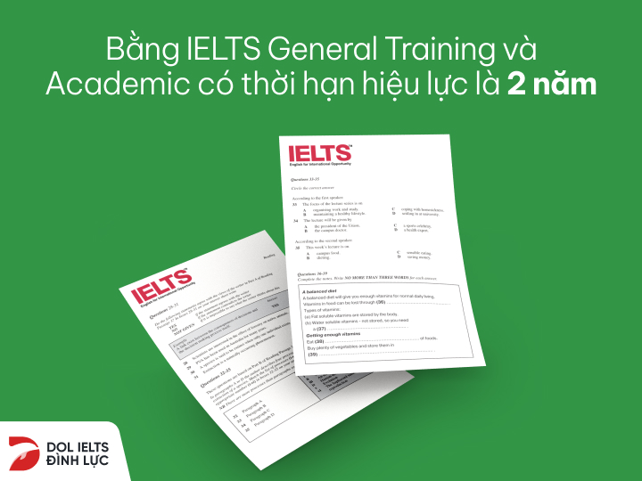 bằng ielts có giá trị bao lâu