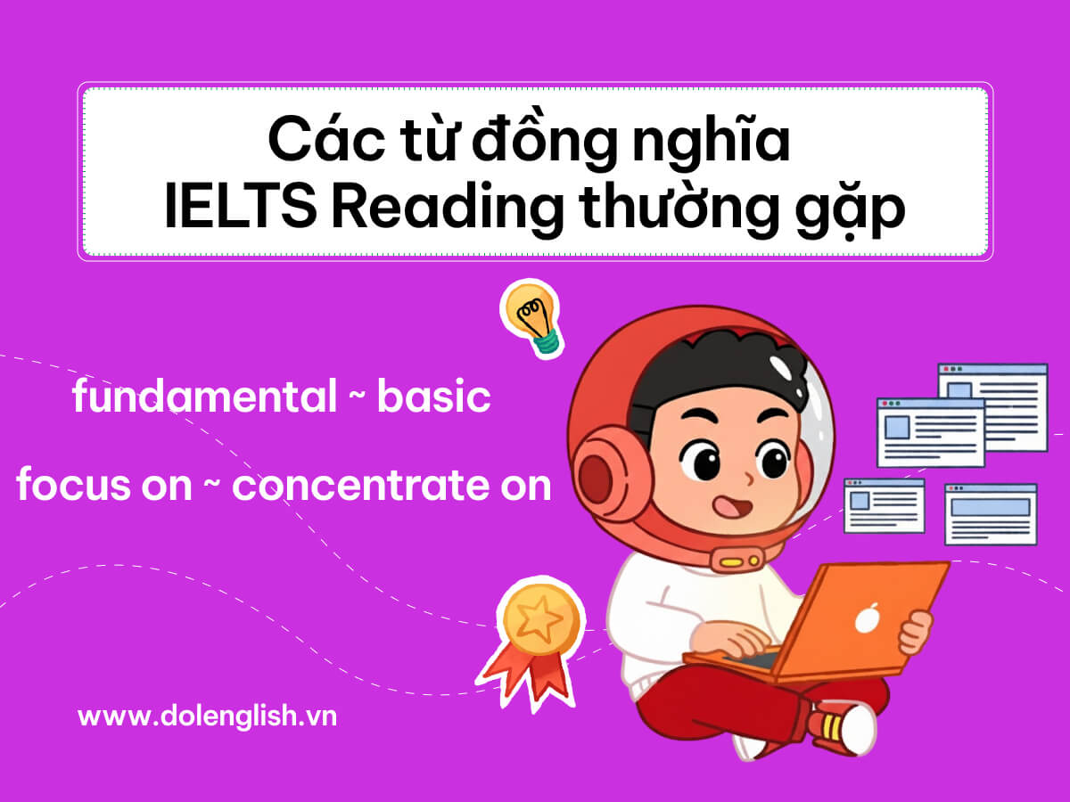 Các từ đồng nghĩa IELTS Reading