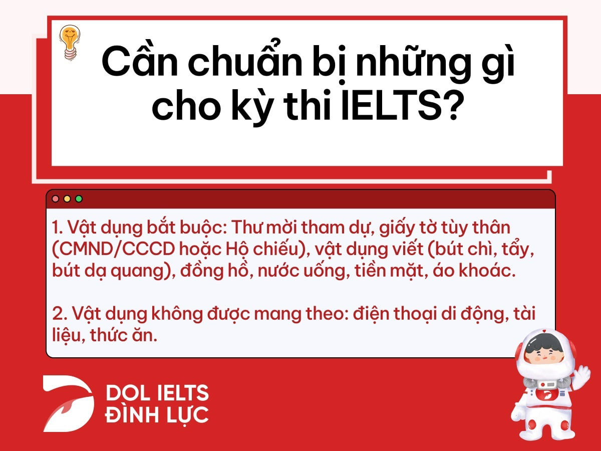 cần chuẩn bị những gì cho kỳ thi ielts