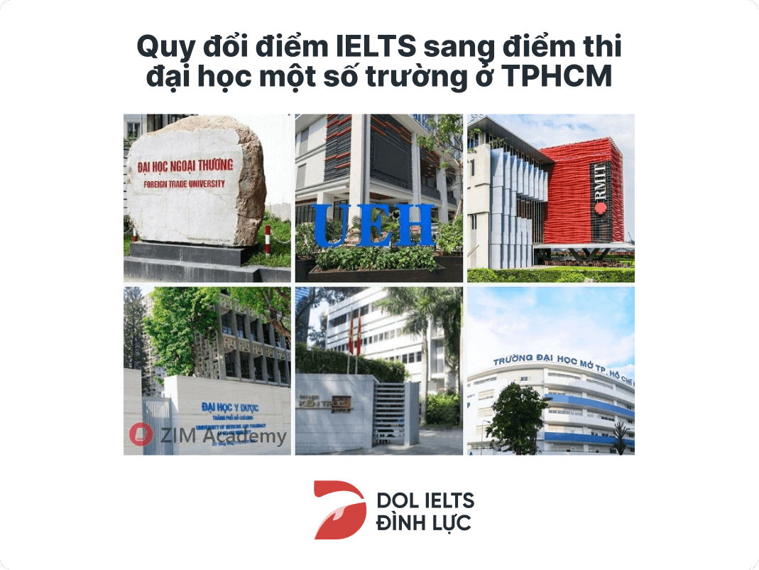 Một số trường tại TP HCM được phép quy đổi điểm IELTS sang điểm thi đại học
