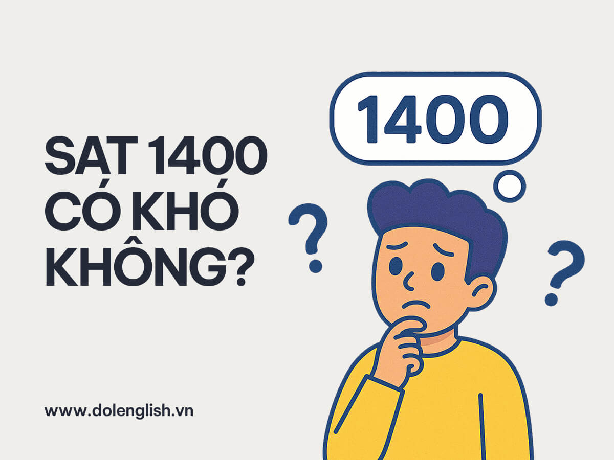 SAT 1400 có khó không