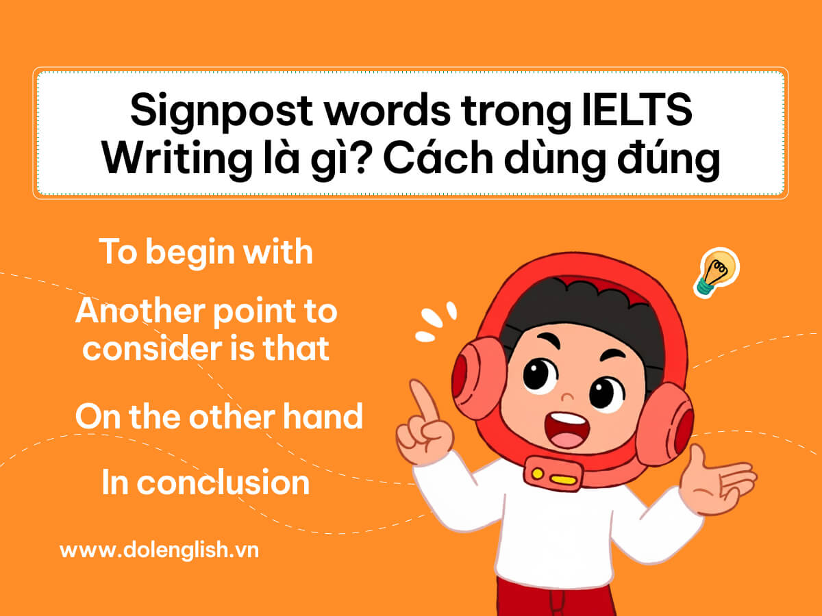 Signposting words IELTS Writing