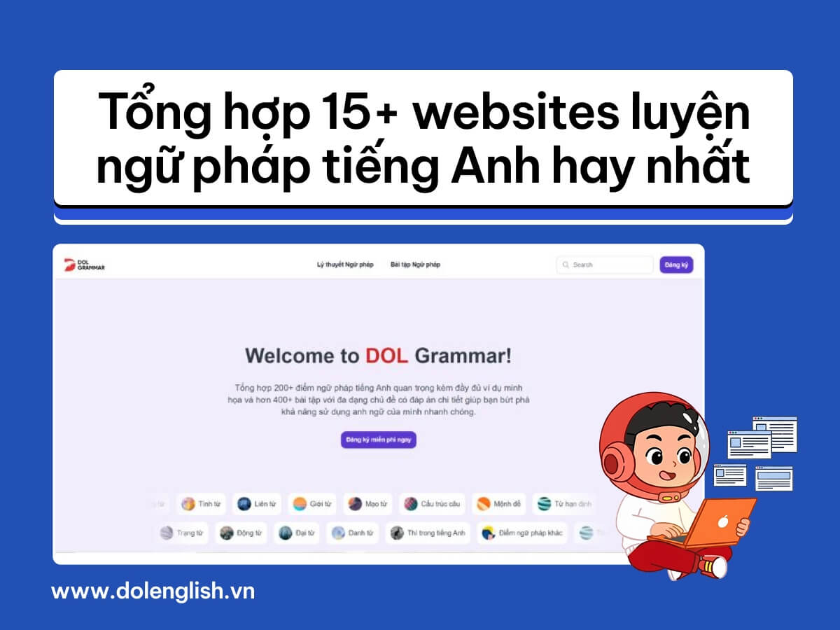 Web học ngữ pháp tiếng Anh